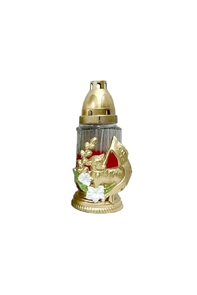 LCA Set 5 x Candela din Sticla cu Decoratiuni de Pasti, Diverse Modele, Pui, ...