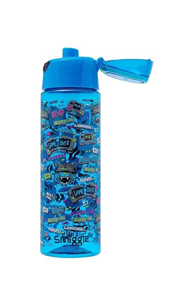 SMIGGLE Eclipse Plastic Water Bottle with Lid 750 ml Dark Navy Blue 456603