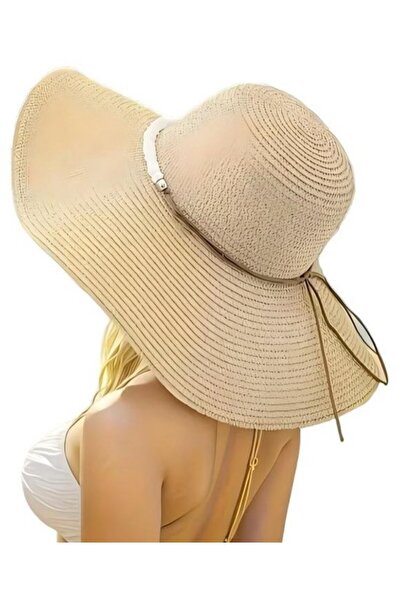 STARSTAR Wide-brim sun hat 56-58cm foldable unisex UV beach.