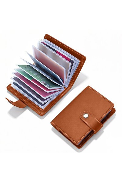 STARSTAR Card holder 11.5x2.5x8.5cm 26-slot RFID/NFC anti-theft PU.