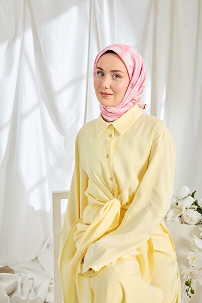 Silk Home Twill Silk Scarf Bloom Pink