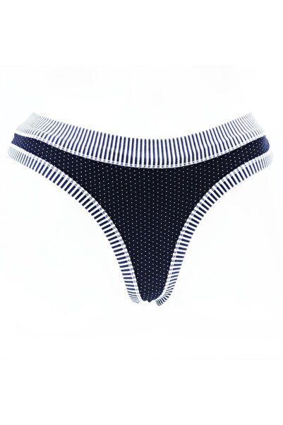 HUNEX UNDERWEAR Γυναικείο Βαμβακερό Στρινγκ Μπλε 1751MPL, Μέγεθος XL