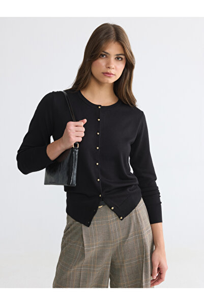 LC Waikiki Crew Neck Women's Knitwear Cardigan