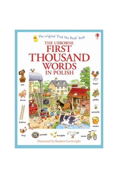 Usborne Carte "Primele o mie de cuvinte în poloneză", 5 ani+,