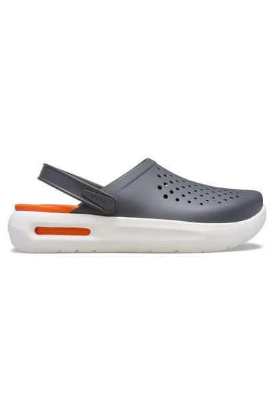 Crocs Unisex Brand Logo Comfortable Daily Use Gray2 Slippers