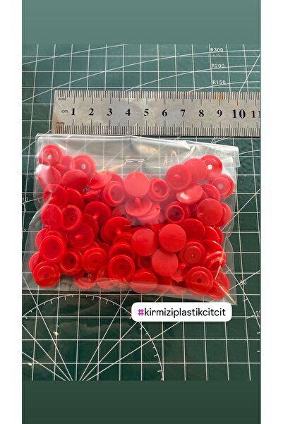 ALOTUHAFİYE KIRMIZI PLASTİK ÇIT ÇIT 12.5 mm 25 takım