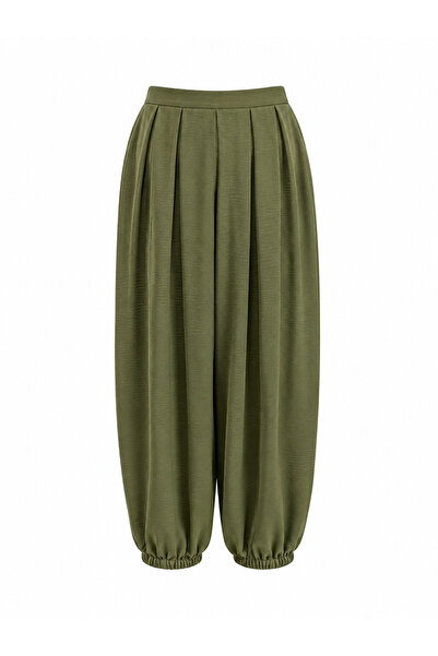 Özge Özgenç Pleated Satin Shalwar Trousers