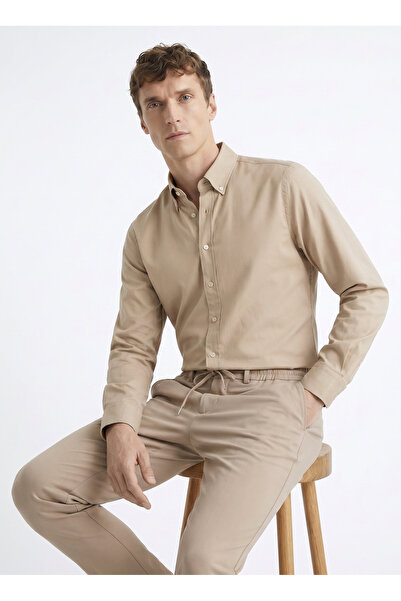 ALTINYILDIZ CLASSICS Lacivert Erkek Tailored Fit Gömlek ACE201262053