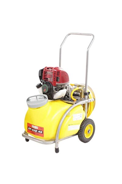 Geotech Pulverizator profesional cu carucior 30 litri, motor pe benzina 4 tim...