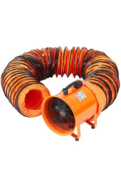 VEVOR Ventilator portabil cu tubulatura pentru extragere fum, aer fierbinte 3...