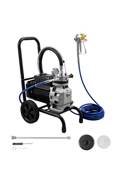 OMS Pompa de vopsit cu diafragma, putere 1500 W, Debit 2.5 l/min, 200 Bar, lu...