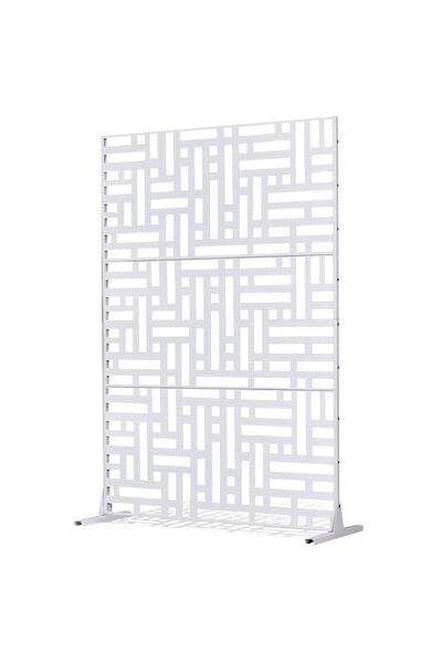Vivatechnix Paravan confidentialitate pentru gradina/casa, Otel, 120 x 50.8 x...