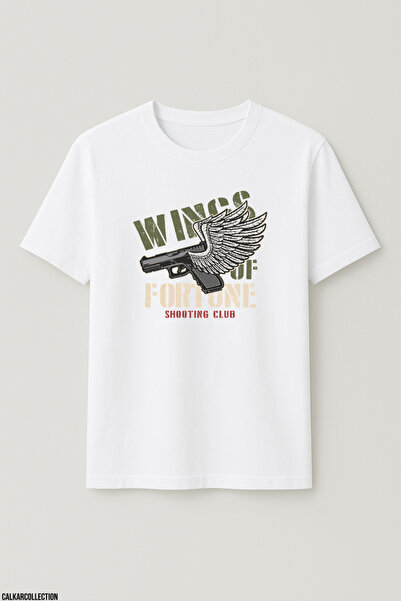 CALKARCOLLECTION Unisex Oversize Wings of Fortune Tshirt