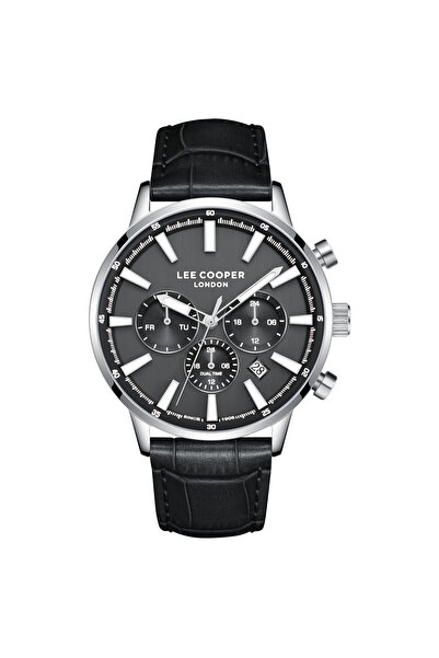 Lee Cooper Men's Multifunction Black Dial Watch - LC08401.351