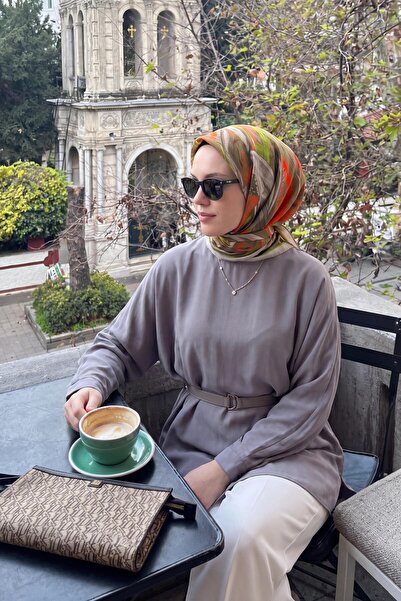 Silk Home Velora Eşarp Fırça Desen Narçiçeği
