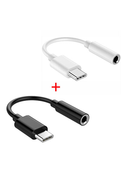 choice2 white black USB-C to 3.5mm Earphone Audio Adapter Jack Digital AudioA...