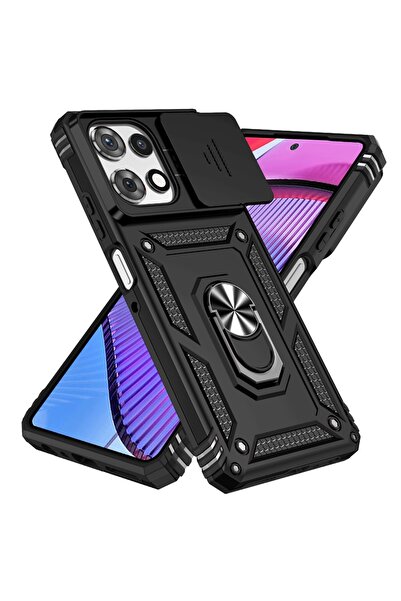Choice87 Moto G 5G 2023 BK Heavy Duty Armor 360 Rotate Ring Bracket Case For ...