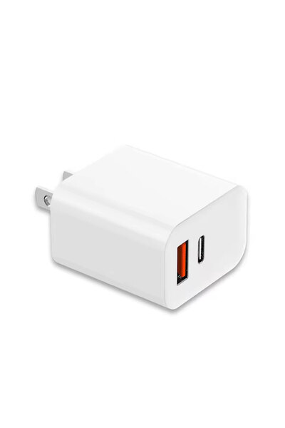 Choice US Plug 20W USB C Fast Charger Block Dual Port Power Adapter with Cabl...