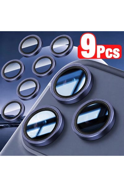 Choice21 iPhone17 Pro Blue NNBILI 9pcs Camera Lens Protector for iPhone 17 16...
