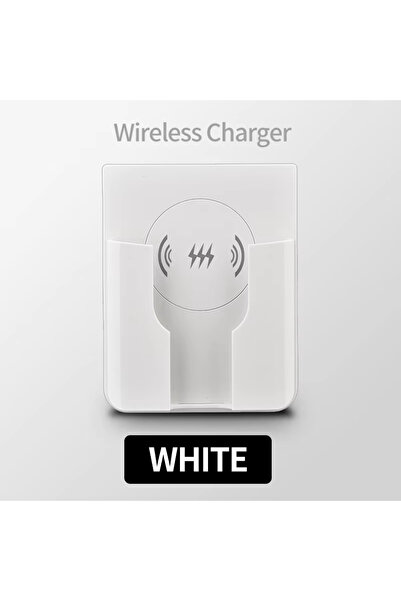 Choice White 15W Wall Mount Wireless Charger, Qi Universal Fast Charging Pane...