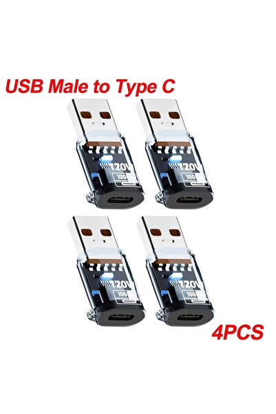 Choice1 4X A-Blue 120W Super Fast Charging USB3.2 Connectors USB A To Type C ...