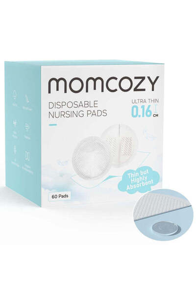 Momcozy - Ultra-Thin Disposable Breast Pads - White - Pack of 60