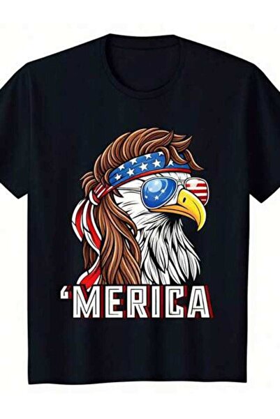 9JY Men'S Summer Outfits, Patriotic Eagle Graphic Tee, Funny Vintage T-Shirt,...