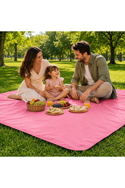 Nerotex 145x145 cm Su Geçirmez Piknik Örtüsü Gri Denye Kumaş – Plaj, Kamp ve ...