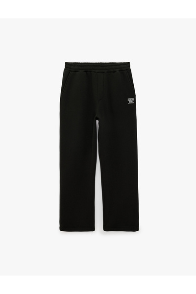 Koton Cotton Comfortable Fit Wide Leg Sports Sweatpants
