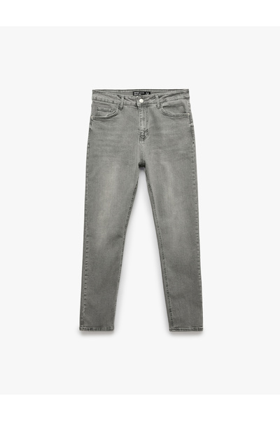 Koton Washable Pocket Detailed Regular Waist Slim Fit Cotton Skinny Leg Jeans...