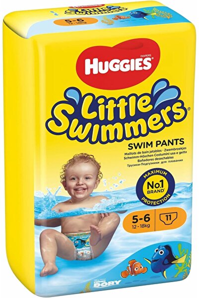 Huggies حفاضات، 11 قطعة، مقاس 5-6، ليتل سويمر