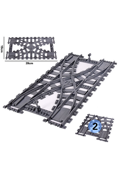 Choice19 Stytle I City Trains Flexible Tracks Forked Straight Curved Soft Rai...