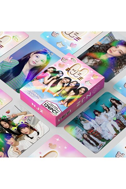 Kpop Dünyasi NEW JEANS '' NJZ '' Çift Yön Baskılı Hologramlı / Lomo Card Seti...