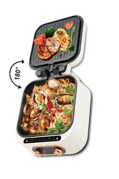 TEAMSTAR SILER CAEST Multifunctional Electric Frying Pan & Grill+Hotpot, SC-9...