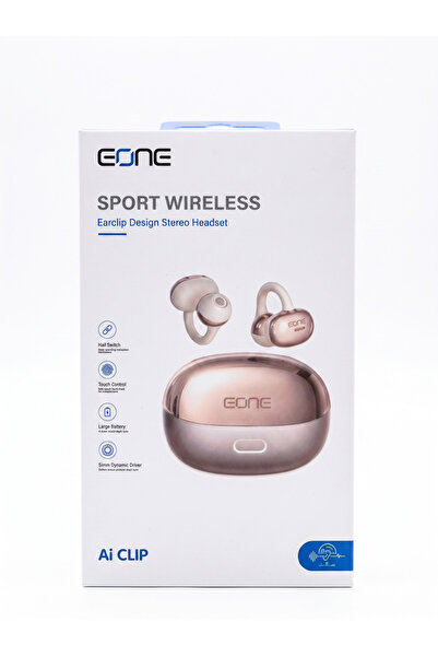 EONE سماعة أذن لاسلكية رياضية إي ون Ai CLIP بمشبك مفتوح وعزل ضوضاء ذكي IPX5