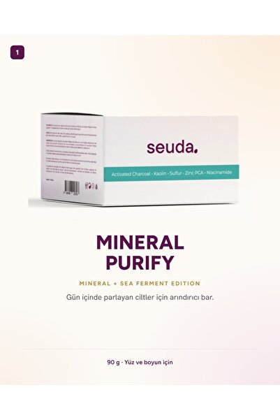 DERM SOLID SYSTEM Mineral + Sea Ferment Purify Soap Bar/Katı Sabun