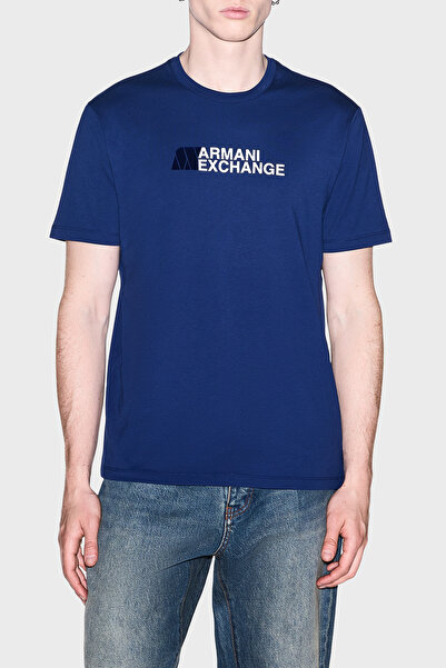 Armani Exchange With Logo 100% Cotton Slim Fit Crew Neck t Shirt Men's t Shir...