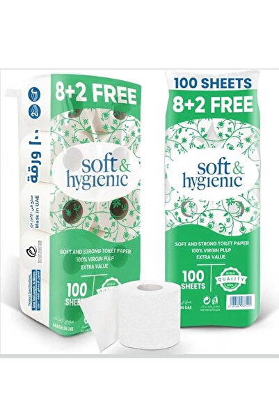 SNH Packing Soft n Hygienic 2-Ply Toilet Roll 100 Sheets - Pack of 10 Rolls