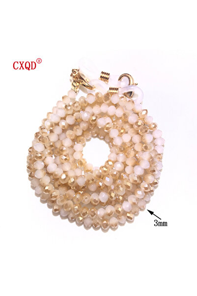 Choice18 75cm 3mm beige Handmade Fashion Reading Glasses Chain For Women Sung...