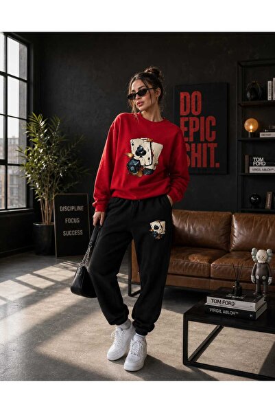 CLOTHES33 Zero Collar Sweat Suit 2-Piece Combination Winter Shardooned Zar Pr...