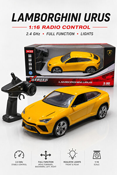 Toy Factory Lamborghini Urus RC Car 1:16 – 2.4GHz Remote Control Car with Lig...