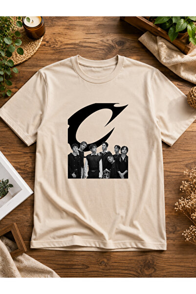 NUATEX Unisex Regular Kalıp CRUSH Özel Tasarım Baskılı Pamuklu Penye T-shirt ...