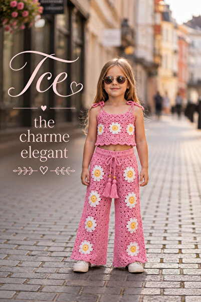 tce the charme elegant Hand-Knitted Special Design Baby Set