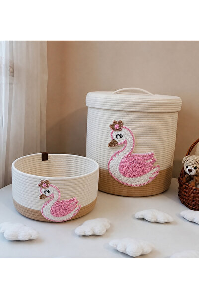 Berçak Home Bebek Odası Organizer Sepet – Oyuncak Sepeti, Dekoratif Saklama S...