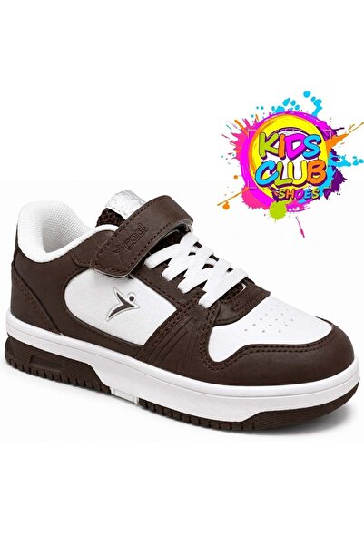 KCMN Cool Victory Orthopedic Children's Sports Shoes Brown