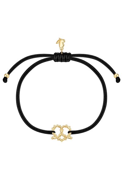 Glanzstücke München Náramok Textilarmband z nehrdzavejúcej ocele, žlté zlato,...