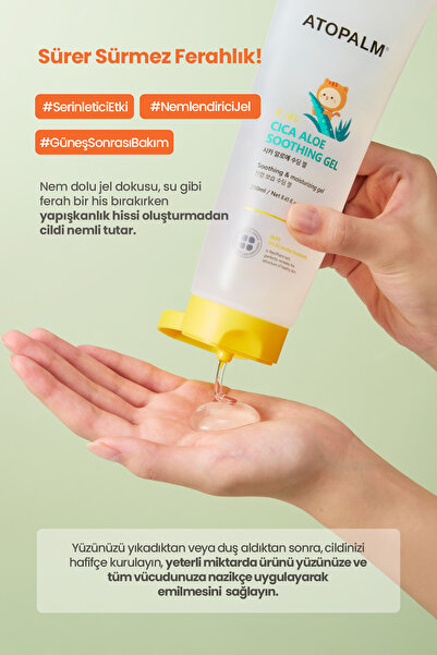 Atopalm Cica ve Aloe İçerikli, Serinletici ve Nemlendirici Jel Cica Aloe Soothing Gel