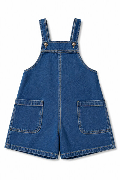 NOBLEKIDS La Ciel Paris Girls' Denim Overalls Blue