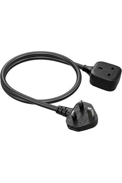 Generic 1M 13A Heavy Duty Extension Lead – 3 Socket Fireproof Power Strip wit...