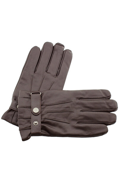 Guy Laroche Γάντια ανδρικά δέρμα καφέ 98956-02